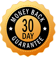 30-day money-back guarantee seal for the Tivano Cutting Board product.